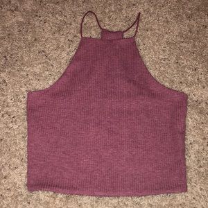 Burgundy crop top